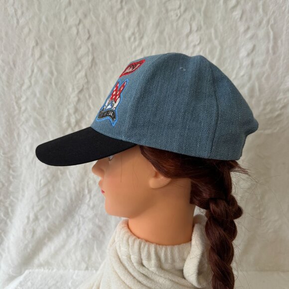 New Tags Berkshire Disney Minnie Mouse Patches Denim Hook Loop Back Hat Cap OS - Picture 3 of 7